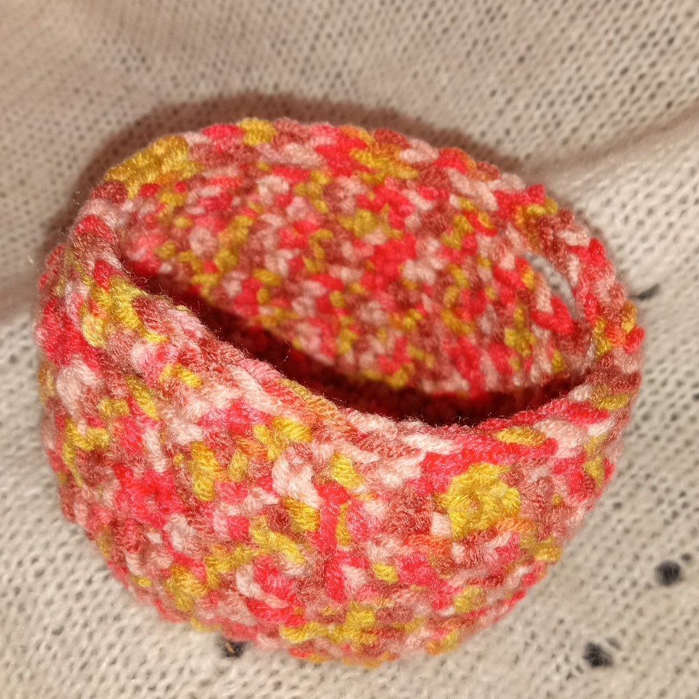 Colorful Mini Crochet Basket - Picture 2 of 6